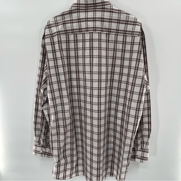 Stacy Adams Plaid Normcore Eclectic Grandpa Button Down Shirt Size 19 37/37 - Picture 8 of 10